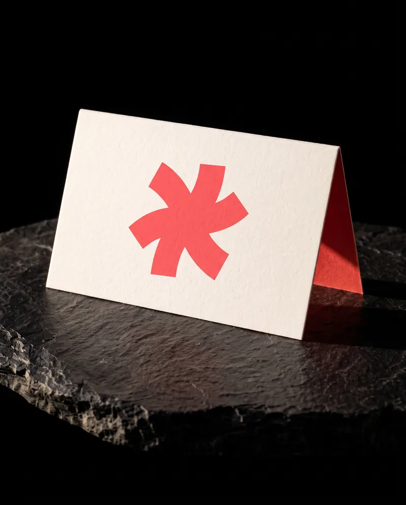 Folded Business Cards