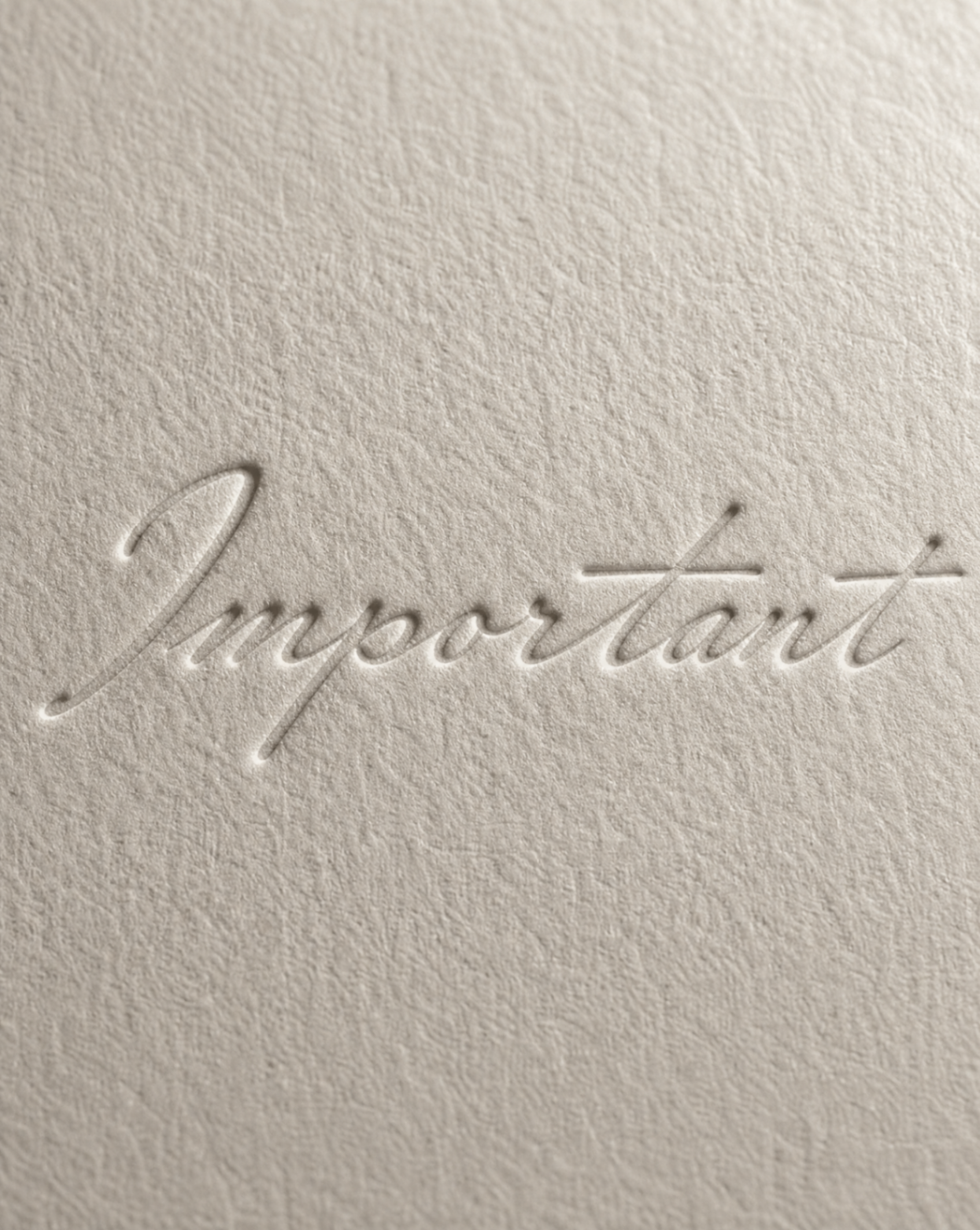 Blind letterpress