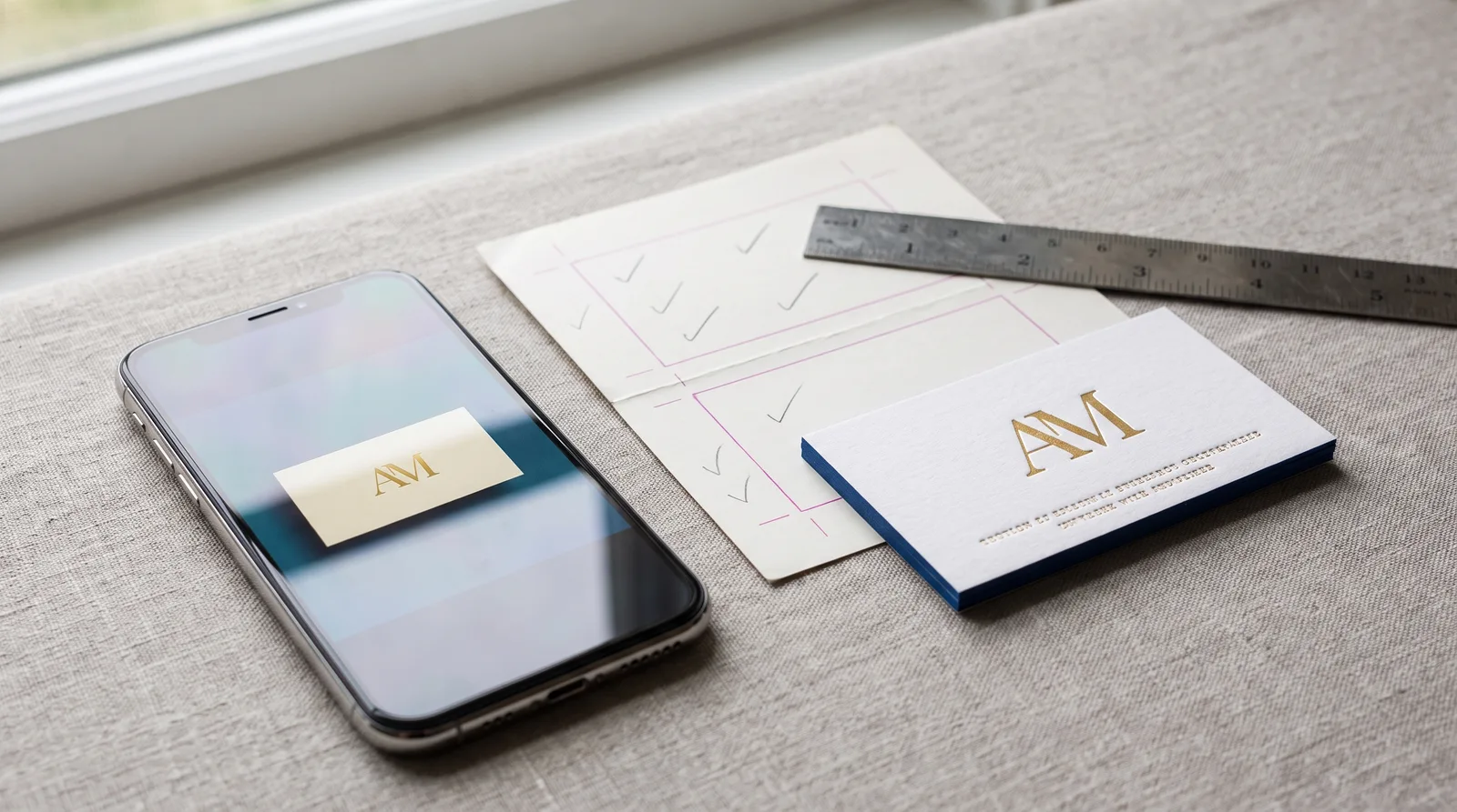 An AI image is a picture of a card, not a file a press can use. What breaks when you send one straight to print, what has to be rebuilt, and how to brief the rebuild so the printed piece looks like the one you fell for.