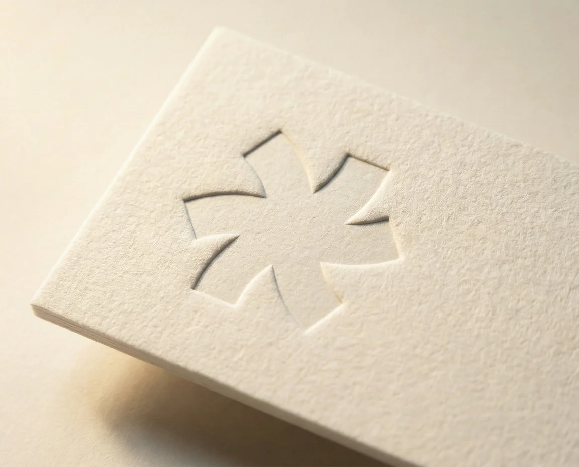 Deboss print finish